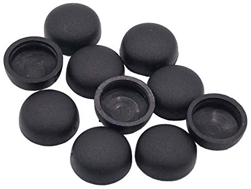 40 x YOU.S Original Kennzeichen Kappen Schraubenkopf Ø 10 mm in Schwarz für PKW LKW Motorrad
