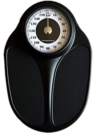 BGHHV Analoge Badewaage, Mechanische Personenwaage mit robuster Rutschfester Plattform, misst Gewicht bis zu 160 kg, leicht abzulesen, batterielos