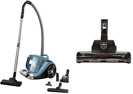 Rowenta Compact Power XXL RO4871 aspiradora sin Bolsa de 2,5 L, diseño Compacto, Motor EffiTech, depósito de Suciedad de 2,5 L,Cable de 6,2 m & Maxi Turbo ZR902201 - Cepillo para aspiradora