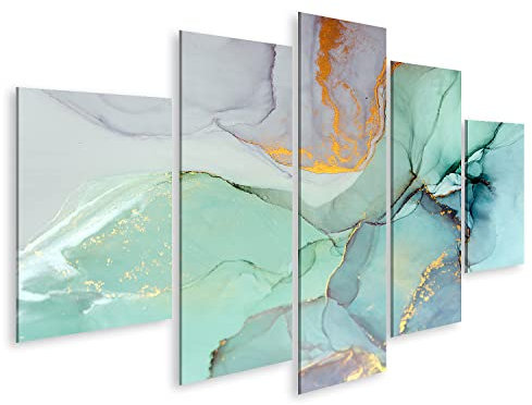 Bild auf Leinwand Tinte Farbe Abstrakt Closeup Bunt Abstrakt Hochstrukturierte Ölfarbe Hochqualitative Deta Wandbild Leinwandbild Bilder für Wohnzimmer GFPO-MFP