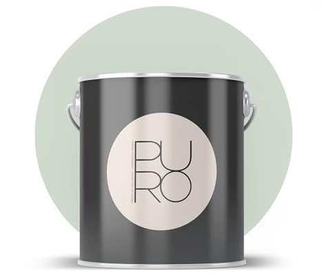 Livingwalls PURO Premium Wandfarbe c5001 - Malerfarbe für Wohnräume und Arbeitszimmer mit sehr hoher Deckkraft - matte hochwertige in Grün - 2,5l