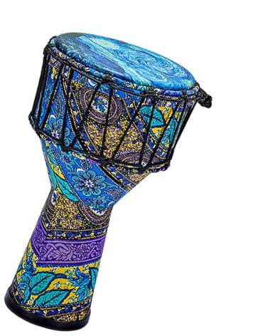 Djembe Trommel PVC-Körper Afrikanische Trommel 8,5 Zoll Erwachsene Anfänger Kunstleder Ungestimmte Handtrommel (Color : A)