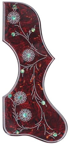 Zelluloid-Gitarren-Schlagbrett-Aufkleber, Schlag- und Kratzschutz, 2,5 Mm Dick, Selbstklebendes Dekor für J 200 Akustikgitarre