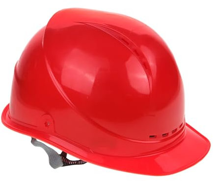 Veemoon Robuster Bauhelm Dicke Atmungsaktive Sicherheitskappe Für Baustellen Rote Schutzhelme Mit Anti-Smash-Funktion Und Belüftung Für Optimalen