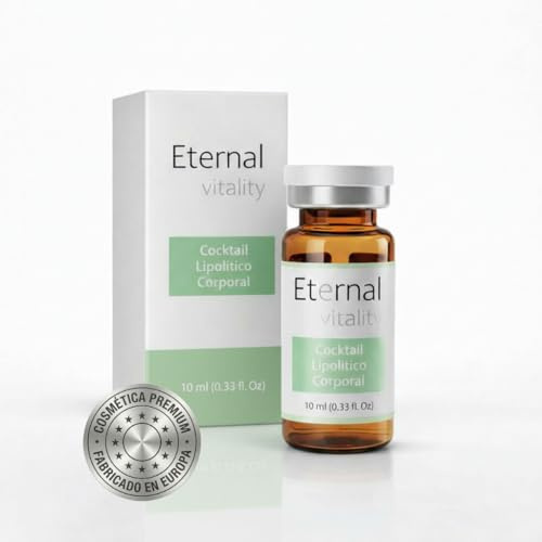 Anticelulítico Reductor Potente – Cocktail Corporal Lipolítico, Ampolla vial x 10 ml, quemagrasas Abdominal y eliminación de líquidos, Reductor y Reafirmante para celulitis piernas y glúteos.
