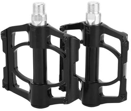 INFINAUTO Cykelpedal, 9/16 tum spindel plastpedaler svart för Road Mountain BMX MTB cykel