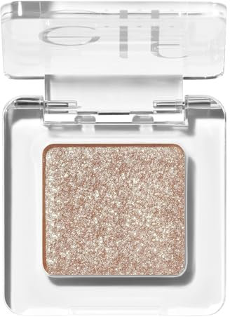 e.l.f. Fine as Fleck Glitter Eyeshadow - Champagne Showers | Lidschatten mit Glitzer, Weiche Textur, Augen Make-up mit Schimmer, Langanhaltend, Vegan | 0.06 oz. (1.8g)