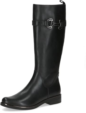 CAPRICE Bottes femme en cuir avec boucle décorative