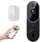 GlowPop Telecamera campanello wireless 1080p con suoneria, rilevamento umano intelligente AI, conversazione bidirezionale, vista dal vivo, visione notturna, solo WiFi 2.4G, archiviazione cloud