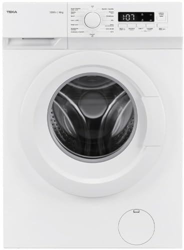 TEKA Lavadora de Libre Instalación, 6 kg, 15 Programas, Display Digital, Centrifugado 1200 RPM, Tambor WaterCute Drum, Modelo WMK 10620