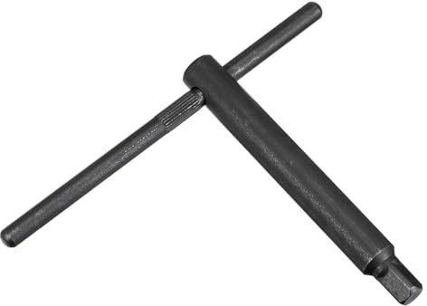 Lathe Chuck Wrench, 14mm Square Head Key Spanner Tool, T Shape Wrench Hand-Held Rod for CNC Router Engraving Milling Machine L200x250mm