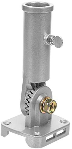 HEMOTON Staffa di bandiera montata a parete portabandiera bandiera montata a muro poli montato acciaio supporto per pennone staffa a palo della bandiera regolabile ferro da stiro Argento