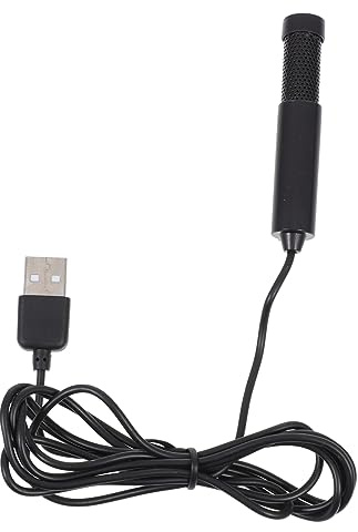 HOMSFOU 1pezzi Microfono Mini Usb Per Computer e Conferenze e Durevole Riduce Rumore Per Nero