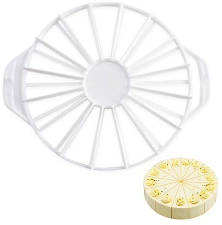 GIDWRIY Tortenteiler 14/16,Kuchenteiler Rund,Kunststoff Tortenschneider Tortenbodenschneider,Tortenboden Schneidehilfe,Tortenmesser zum Schneiden,Kuchenschneider Tortenbodenteiler,Slicer Cake