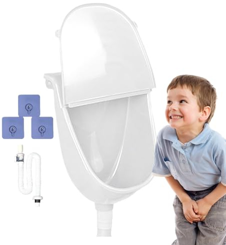 Djowyh Urinario De Pared - Urinario Comercial Para Baño Garaje Y Lavado - Con Descarga Divisor De Antiderrames Ajustable Para Casa Residencia Camping Y Vehículo