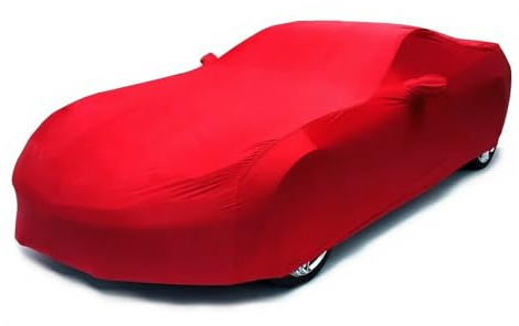 Premium Personalisierte Autoabdeckung Stoff Indoor für Chevrolet Chevy Corvette C4 C5 C6 C7 C8 Silverado Camaro Trax - Stretch Auto Abdeckplane Staubschutz - innen Garage Abdeckung