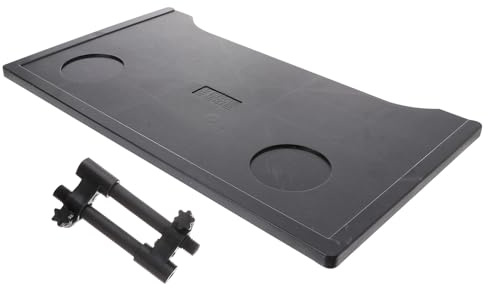 VILLCASE Plateau Pour Fauteuil Roulant Planche Épaissie En Plastique Noir Antidérapant Rainures Pour Maintenir Objets Accessoire Fauteuil Roulant Pour Repas Et Activités Quotidiennes