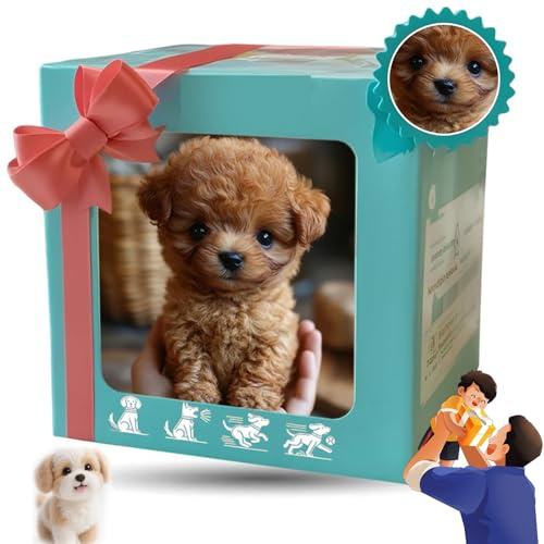 Roboterhund, Realistischer Roboterwelpe, Gehendes Interaktives Elektronisches Haustier-plüschspielzeug, Geschenk für Kinder Und Erwachsene, 17 X 15 X 10 cm brown2