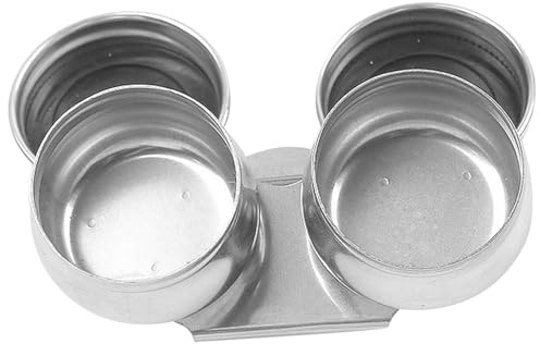 OSOLADY Tazza con Tavolozza Inossidabile Acciaio Doppia per in e Parete Apertura Larga, Contenitore Pigmenti e Trementina, per Pittura a Olio e Uso Artistico Indoor