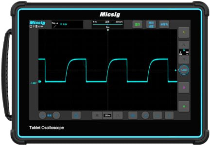Oscilloscopio Micsig a tabletta con larghezza di banda 200 MHz, frequenza di campionamento 2 GSa/s, profondità di memoria 220 Mpts, 4 canali analogici (TO2004-Standard)