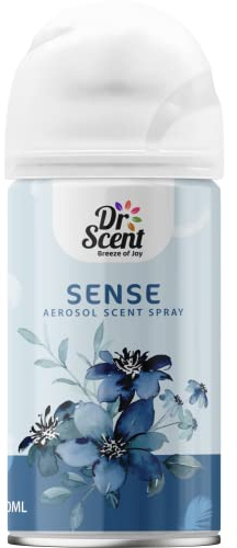 Dr Scent Air Freshener Jasmin Aerosol Spray (300ml) Long Lasting Spray (Sense)