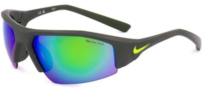 Nike Sun Unisex SKYLON ACE 22 Sonnenbrille, Matte Sequoia/Green Mirror, One Size