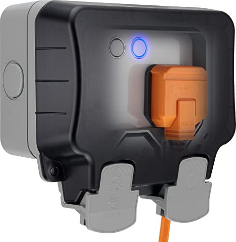 BG Smart! Weatherproof Outdoor Switched Double Socket Polycarbonate (PC)