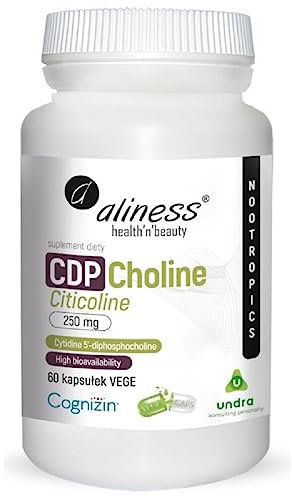 Aliness - NOOTROPICS - CDP Choline -Choline - Cyticoline -Nahrungsergänzungsmittel - 60 kapseln