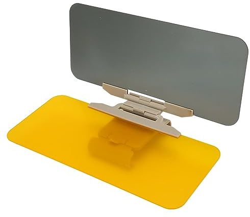 Car Sun Visor, Window Shade 2 in 1 Car Anti Glare Day and Night Sun Visor Mirror Extender Anti Dazzle Side Mirror Anti Glare Sun Visor for Car SUV CRV Vans(32 X 13.5 cm)