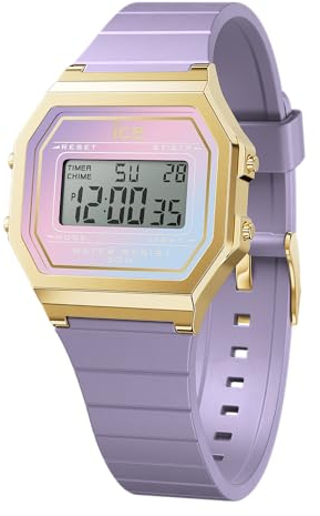 Ice-Watch - ICE digit retro Purple delight - Lila Damenuhr mit Plastikarmband - 022721 (Small)