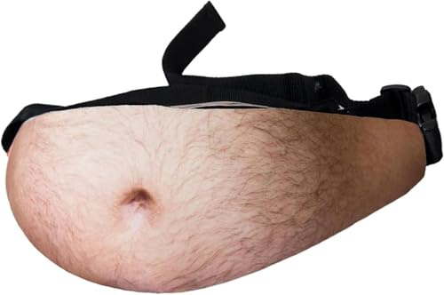Hominas Bauch Gürteltasche, Bierbauch Bauchtasche Herren Lustige Bauch Hüfttaschen Bierbauch Tasche Hüfttaschen für Reisen Laufen Radfahren Outdoor Sport Taschen