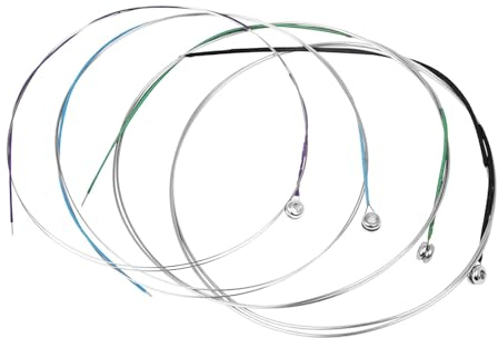 YOGOTEU 4 Stück Violinensaiten aus Kupferlegierung, langlebiger und resonanter Klang für 4/4 3/4 Violinen, Geigensaiten, satte Klänge, Saiten, Violinenzubehör