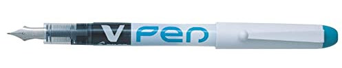 Pilot V-Pen Disposable Fountain Pen Turquoise (Pack of 12