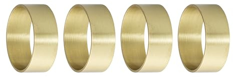 Bloomingville 4- er Set Serviettenringe in Gold