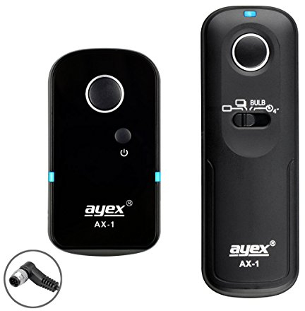 ayex Funk-Fernauslöser AX-1 Kompatibel mit Nikon DC0 zB Z9 Z8 D850 D810 D800 D700 D5 D4S D3 mit vielen Funktionen wie Serienauslösen Bulb