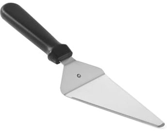 HENDI Tortenheber, als Tortenmesser verwendbar, mit schwarzem Polypropylengriff, Geschirrspülmaschinengeeignet, 280x75mm, Edelstahl