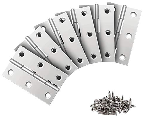 24 Stück 44MM Edelstahl Scharniere Steckverbinder, Türscharnier Schaniere Klappbar, Steckverbinder mit Schraube