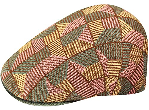 Kangol Tiled 507 Flatcap Schirmmütze Schiebermütze Damen/Herren - mit Schirm Winter Herbst-Winter
