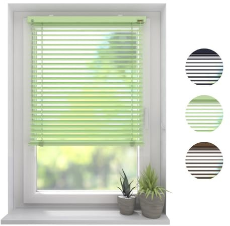 DTCH® Aluminium Jalousie 25 mm Grün 70 x 175 cm