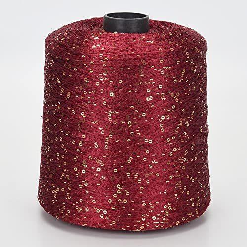 Summer Ice Silk Glitter Garn Pailletten Garn Hand Häkelgarn Stricken Kleidung Nadelarbeit, 12