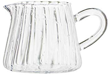 HEXEH Gravy boat Household Glass Teapot Daily Fruit Juice Drink Can British Coffee Milk Jug Microwave-heated Milk Cup, Suitable for Family Cafes Salad dressing gravy boat (Size : Round bottom)