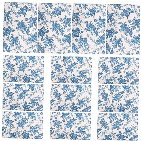 Cabilock 10stücke Dekoratives Geschenkpapier Mit Blauem Qinghua-muster Vintage Packpapier Aus Baumwollpapier Vielseitig Für Diy Verpackung Geschenkboxen Partydeko Und Bastelbedarf