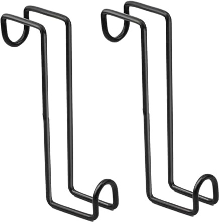 HDYEGY 2Pack 8 Inch Tack Hook,Heavy Duty Metal Over Rail Tack Hooks Stall Hooks for Hanging Horse Bridles Halters and Buckets
