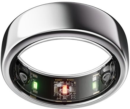 Oura Gen3 Horizon Smart Ring - Size 11, Silver | Sleep, Heart Rate and Fitness Tracking Wearable - Up to 7 Day Battery Life - iOS/Android Compatible - Size First with Oura Sizing Kit
