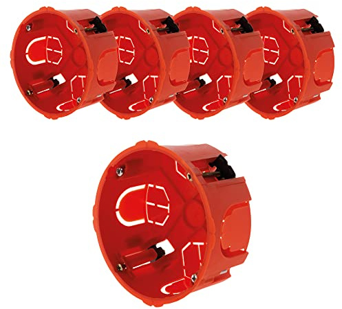 Lot de 5 boîtes placo Ø.85 P.40mm pour appareillage vis & griffes livré avec vis