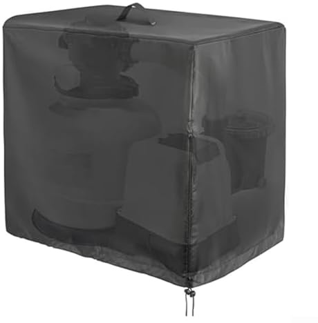 Wasserdichte Sandfilteranlage Abdeckung für-Intex für Krystal Clear Poolpumpe, Sandfilterpumpe für Poolabdeckung, Pool Sandfilteranlage Abdeckung (84 x 61 x 86 cm)