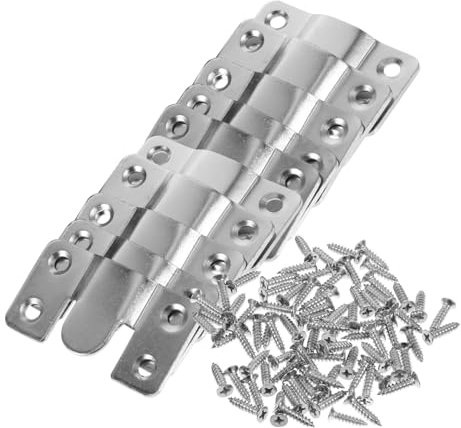 NUOBESTY 20pezzi Staffa Per Montaggio Filo Supporto Per Quadri Resistente in Acciaio Kit Di Fissaggio Con Viti Per Appendere Cornici e Specchi Su Parete