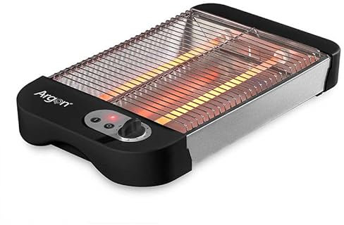 Tostador Plano Barato 600W Con Regulador Negro