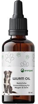 Care4pet - Natürliche Verdauungsunterstützung für Hunde und Katzen – Ergänzungsfuttermittel – Tropfen/Flüssigkeit – Wurmmittel sekundierend - Futterzusatzmittel - Wurmkur Alternative