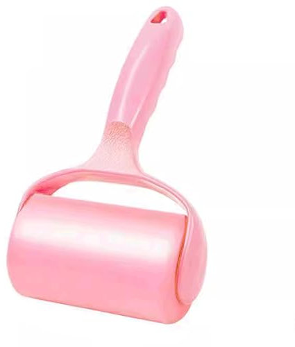 SUREK Fuerte adherencia Rodillo de Pelusa de plástico con Funda, Rodillos de Pelusa portátiles, quitapelusas manuales, 60 Hojas por Rodillo de Ropa pegajoso portátil